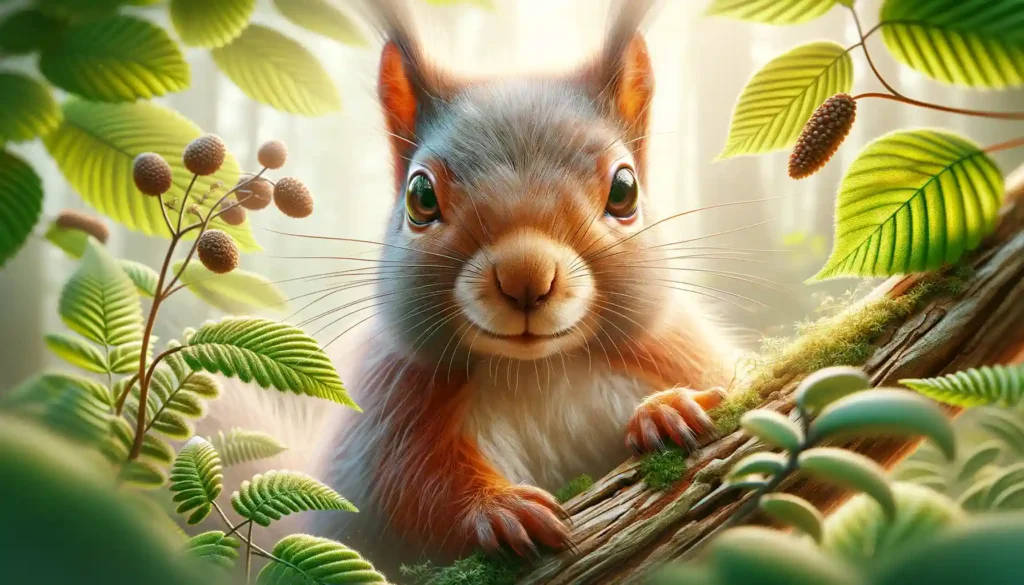 An image of a squirrel in a natural setting